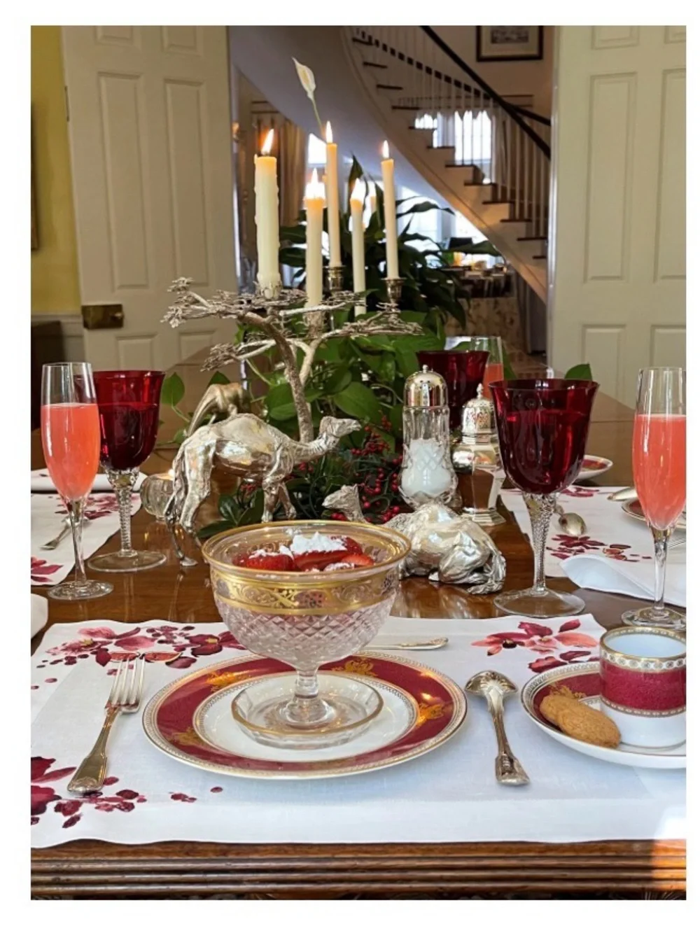 D. Porthault Paris placemat and Napkin set of SIX